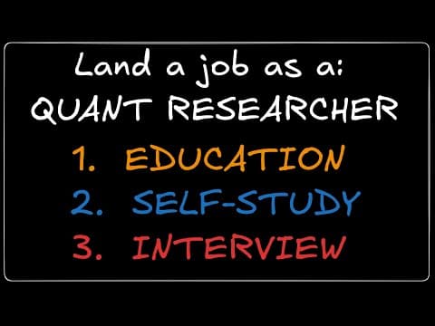 Become a Quantitative Researcher | Quant Roadmap