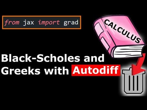 Black Scholes and Greeks in Python | Automatic Differentiation